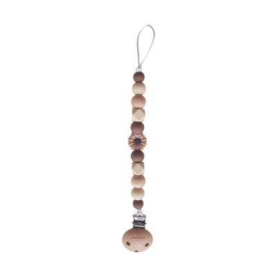 Chewies & More Daisy Speenclip - Wood Brown