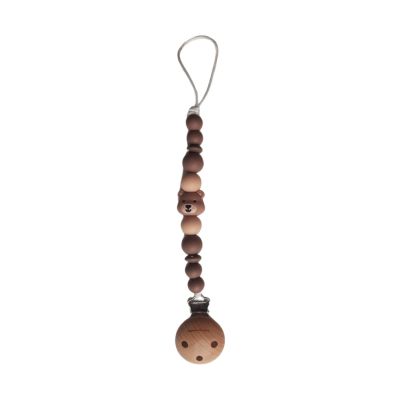 Chewies & More Bear Speenclip - Silicone - Brown