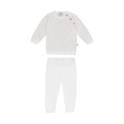 Klein Baby Pakje – Knitted - Mt 68 – Natural White