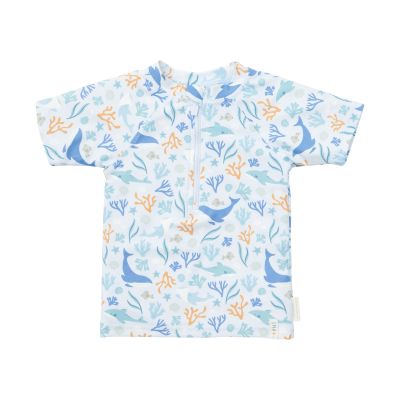 Little Dutch Ocean Dreams Zwem T-shirt- Korte Mouw - Mt. 98/104 - Blauw