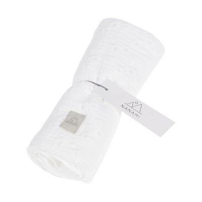 Nanami Embroidery Hydrofiel Luier - 60 x 65 cm - Off White