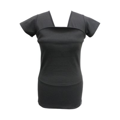 Womboo Buidelshirt - Vrouw - Maat XL - Zwart