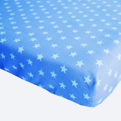 Bink Bedding Stars Hoeslaken Blue 40 x 80 cm