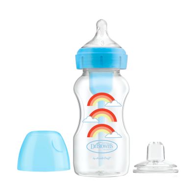 Dr. Brown’s Options+ Starter Kit Fles / Sippy Blauw 270 ml