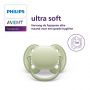 Philips Avent Ultra Soft Fopspeen - 0-6 Mnd - Beige/Groen - 2 Stuks