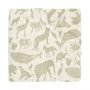 Jollein Jersey Animals Hoeslaken - 40 / 50 x 80 / 90 cm - Olive Green