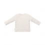 Little Dutch Stripe T-shirt - Lange Mouw - Mt. 56 – Zand/Wit