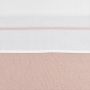 Meyco Ledikantlaken Wit Met Bies 100 x 150 cm Soft Pink