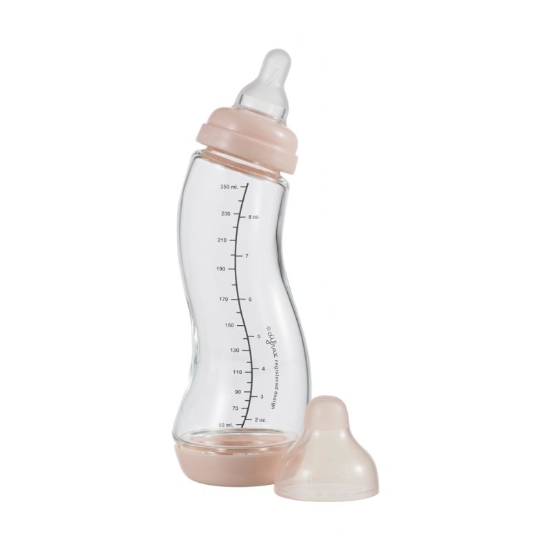 Difrax S-fles Glas Smal Blossom 250 ml