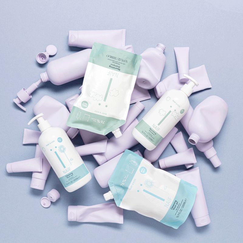 Naïf Navulverpakking Voedende Shampoo Voor Baby & Kids 500 ml