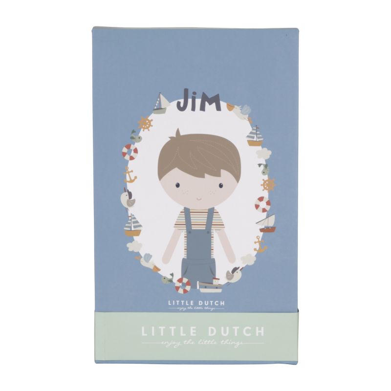 Little Dutch Vintage Sunny Stripes Knuffelpop - Jim - 50 cm