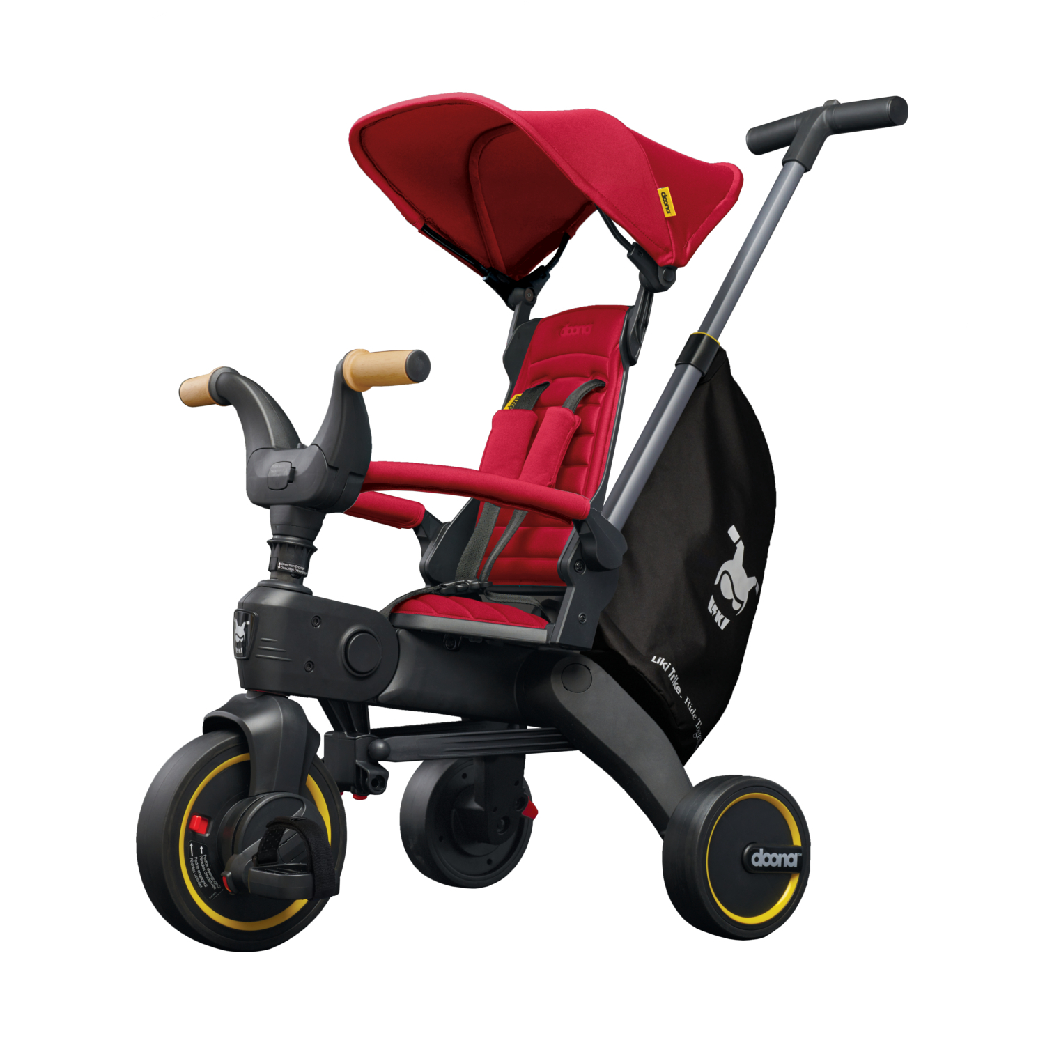 Doona Liki Trike Luxe Opvouwbare Driewieler Flame Red